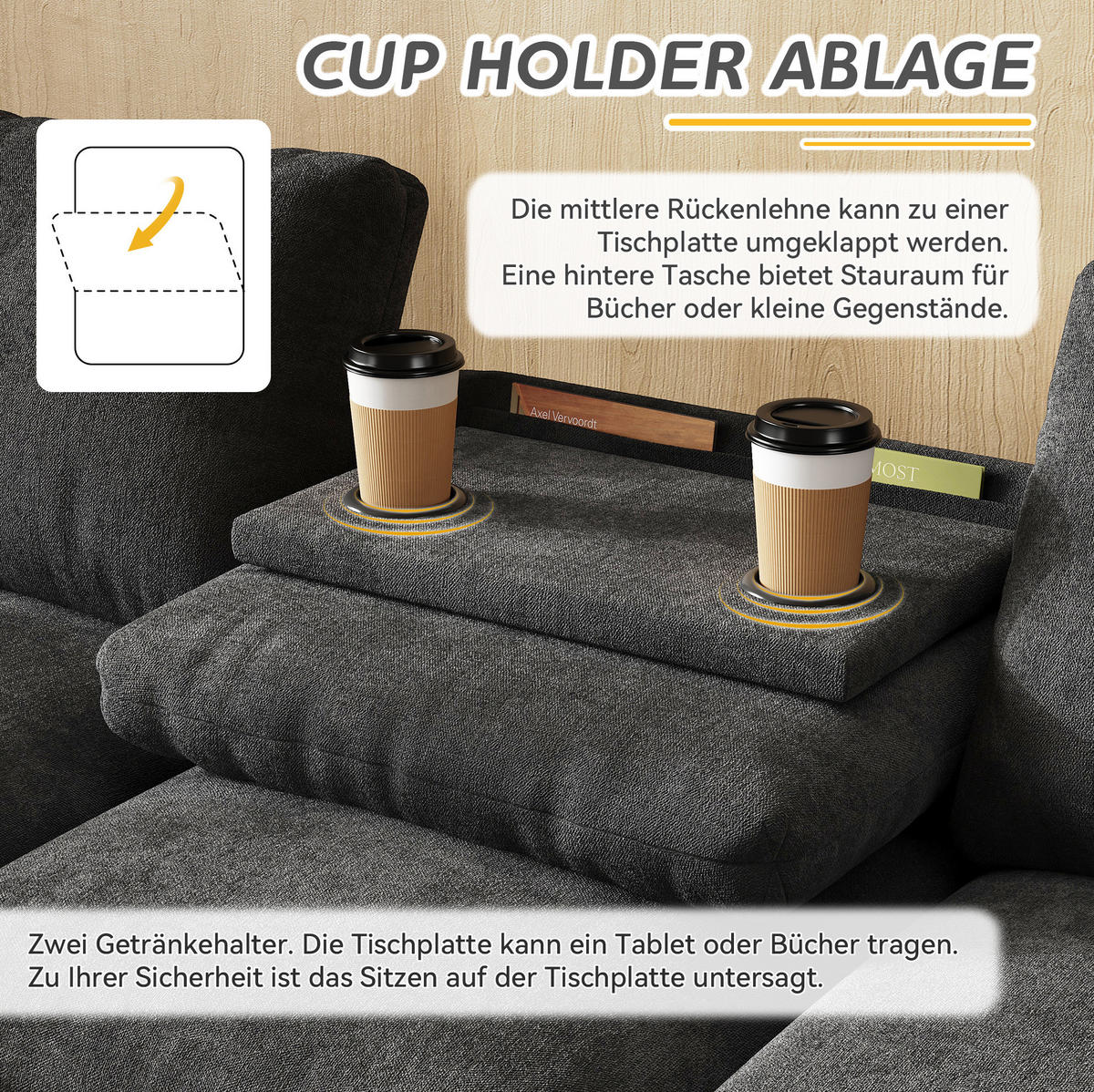 ECKSOFA 280/137/84 cm aus Chenille mit Schlaffunktion und Stauraum Grau - Grau, Textil (137/280cm) - Modenvie