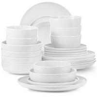 KOMBISERVICE VICTO 6 Personen 24-tlg - Weiß, Keramik (27/2/27cm) - KONSIMO®