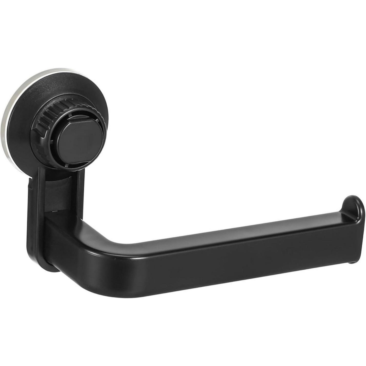 KÜCHENROLLENHALTER Schwarz Saugnapf ABS 14,5 x 10 cm bohrfrei Badezimmer Baby - Schwarz, Metall (6.5/10/14.6cm) - MCBOSON