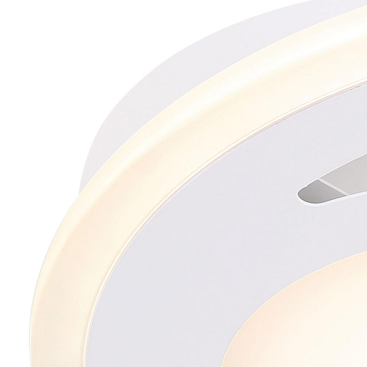 LED DECKENLEUCHTE Fenna Metall Weiß - Weiß, Metall (47/47/7cm) - Globo Lighting