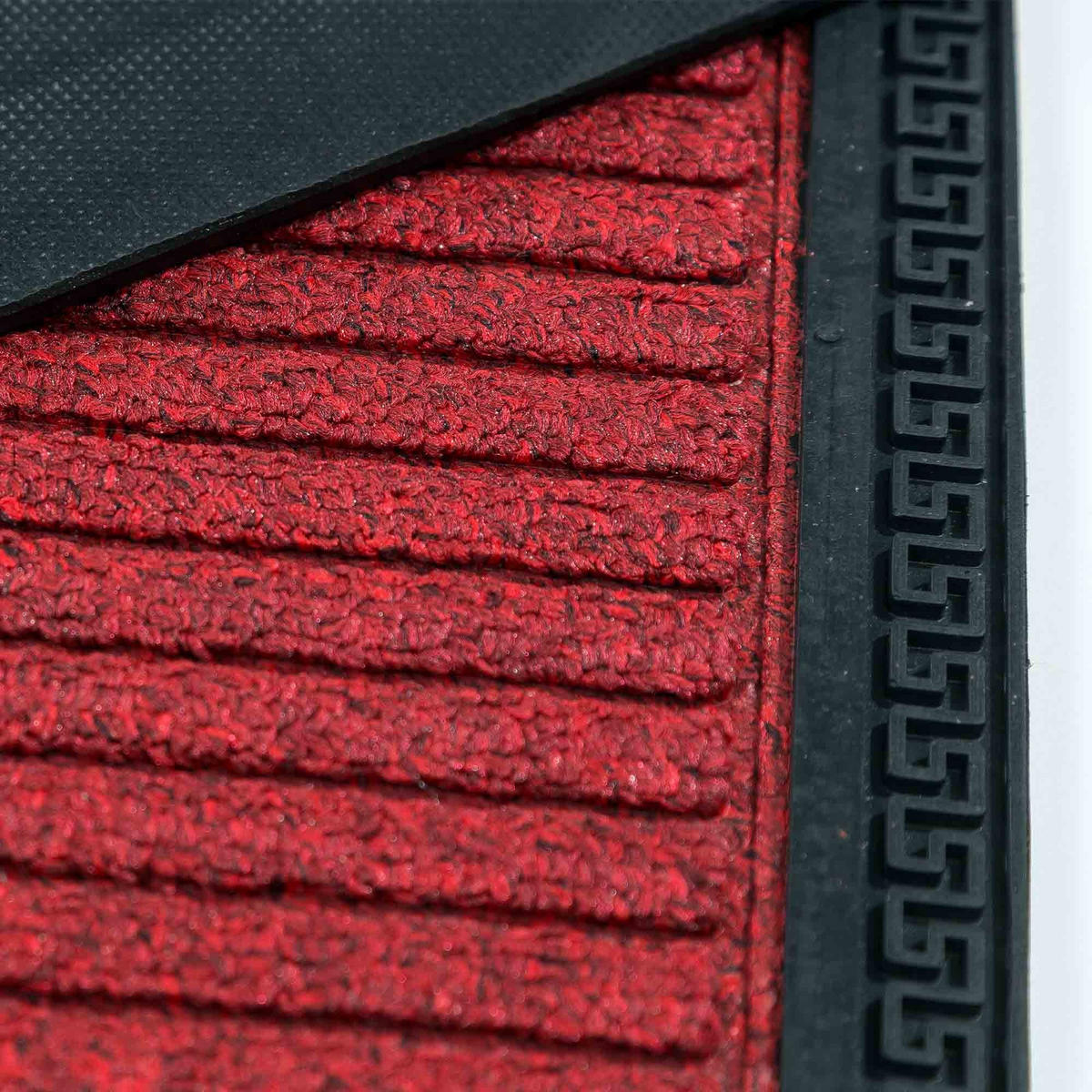FUSSMATTE FÜR INNEN & AUßEN BORDER STAR - Rot, Textil (50/80cm) - Astra