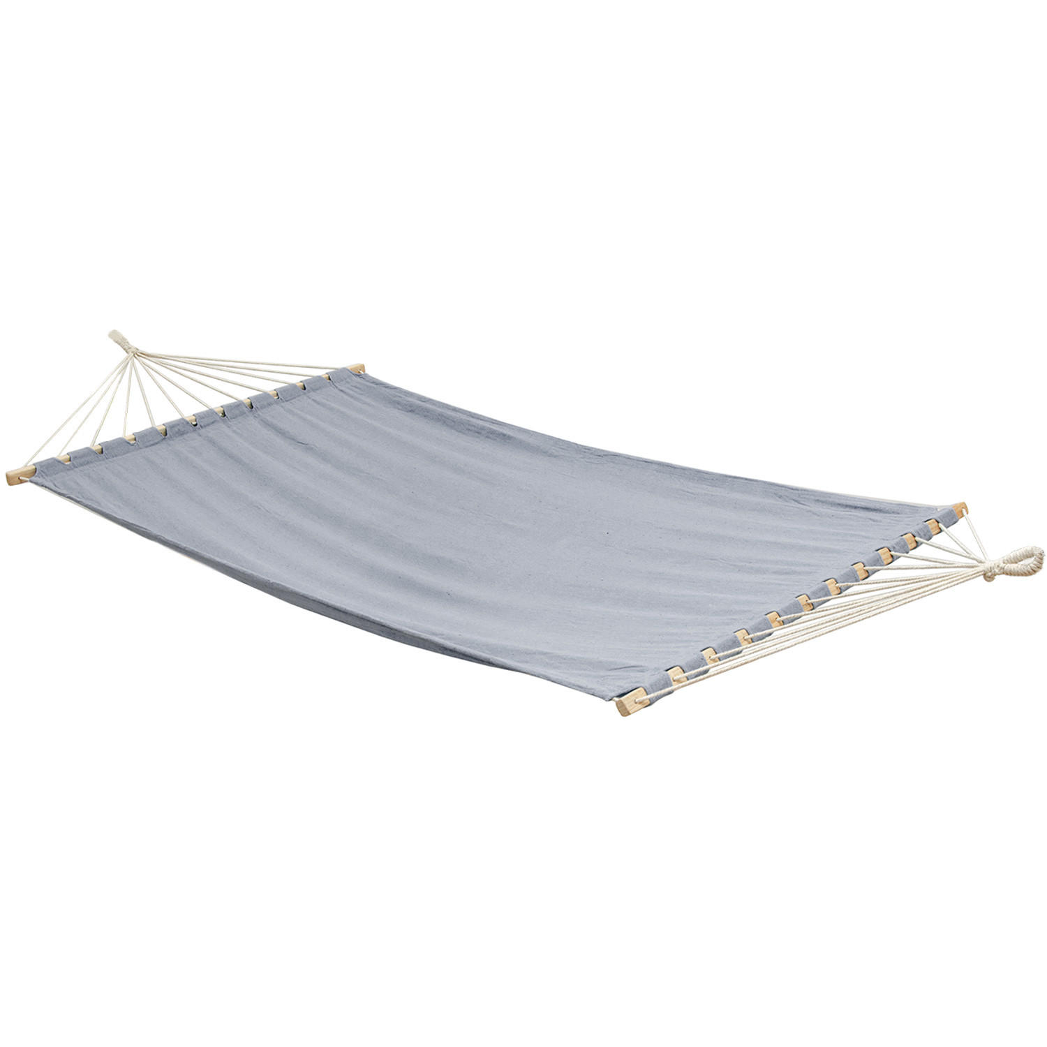 XXL-HÄNGEMATTE für 2 Personen bis 150kg, 200/120 cm, grau - Grau, Textil (120/2.5/200cm) - Amanka