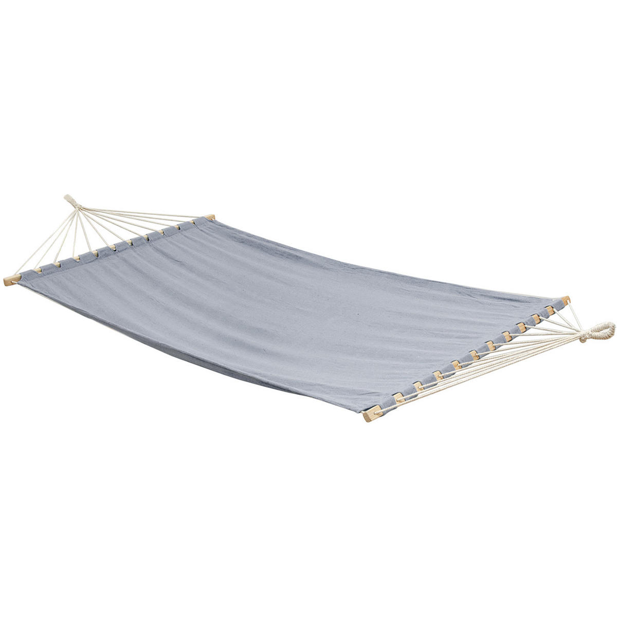 XXL-HÄNGEMATTE für 2 Personen bis 150kg, 200/120 cm, grau - Grau, Textil (120/2.5/200cm) - Amanka