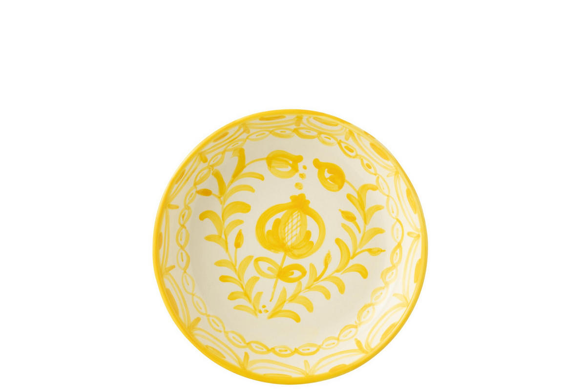 SERVIERSCHALE GRANADA PATTERN - Töpferei - Gelb - Multicolor, Keramik (25/6/25cm) - J-Line