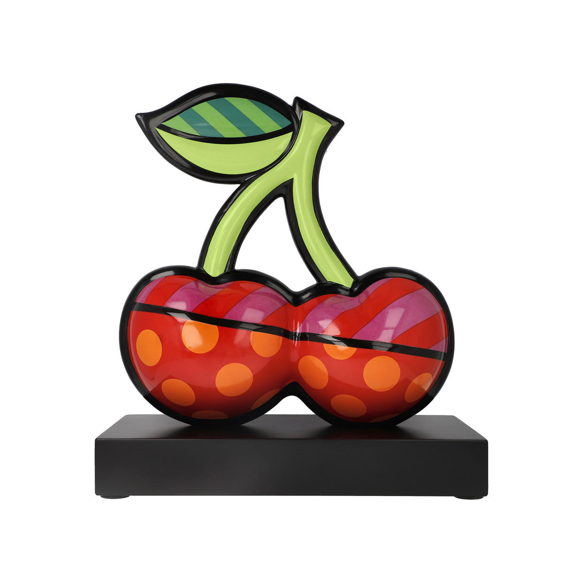 DEKOFIGUR Romero Britto - Cherries, Porzellan, Bunt, Limited Edition, 33 cm - Multicolor, Keramik (15/33/30cm) - Goebel