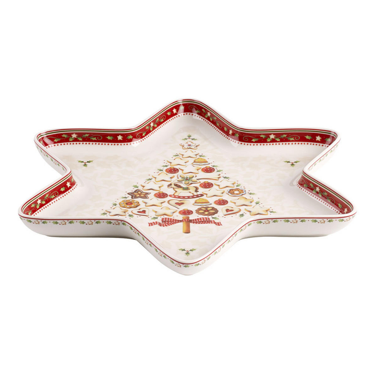 STERNSCHALE Winter Bakery Delight bunt 37 x 33 cm - Multicolor, Keramik (1cm) - Villeroy & Boch