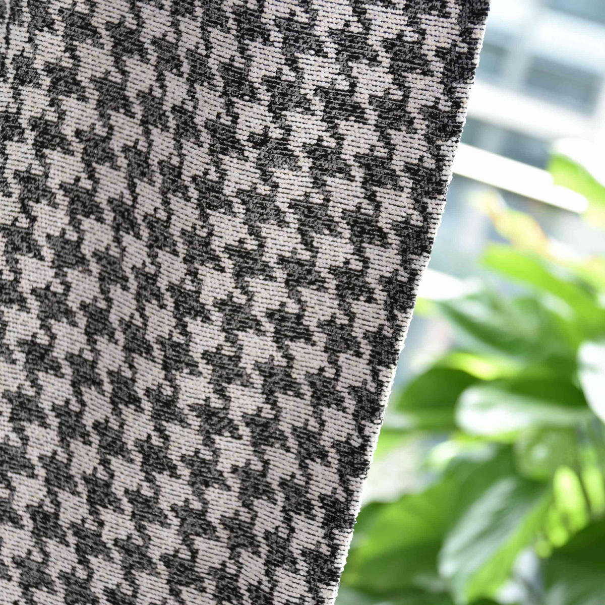 VORHANG PARIS HxB 245x140 cm Creme Schwarz - Creme, Textil (140/245cm) - Gardinenbox