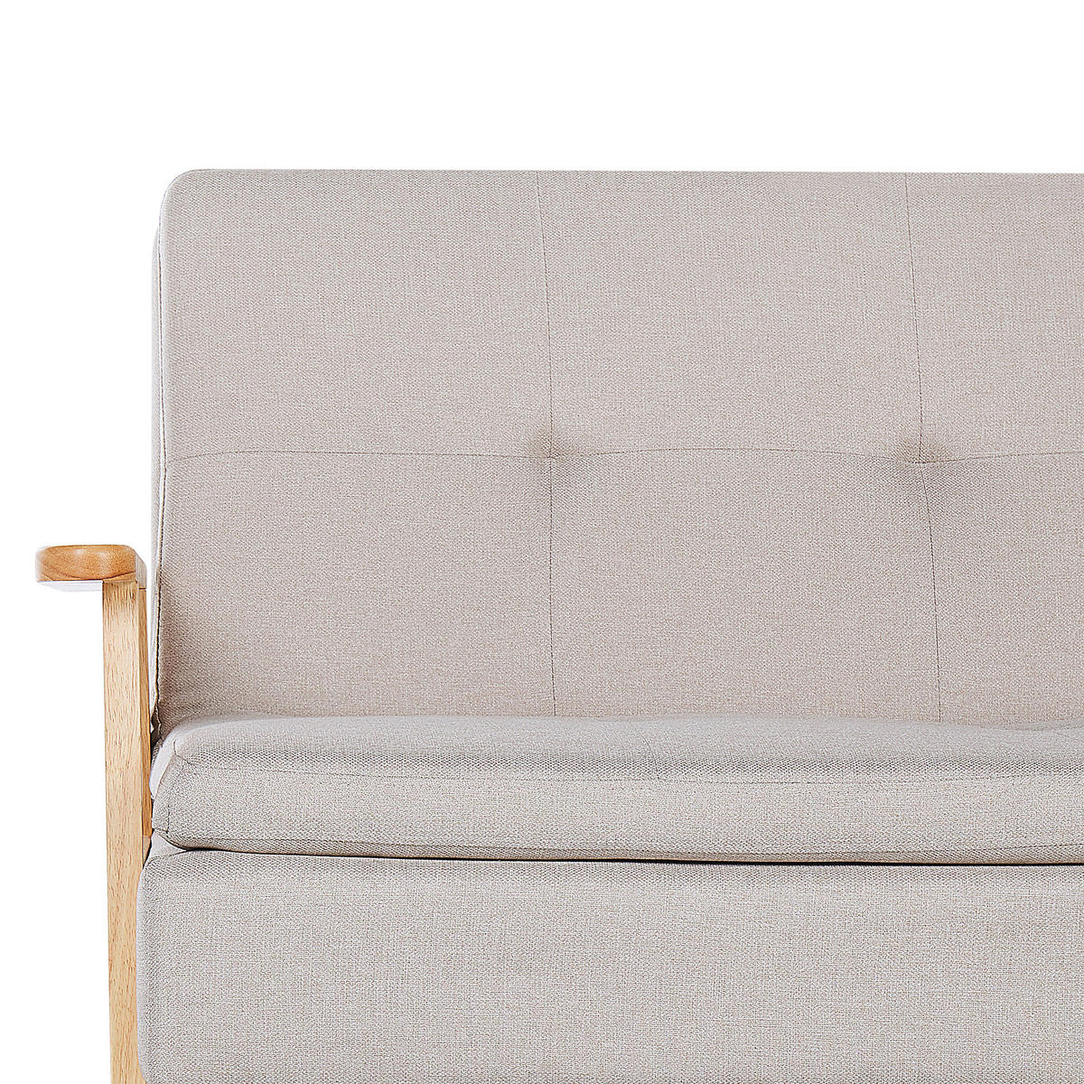 SCHLAFSOFA Polsterbezug Beige Tjorn - Beige, Textil (204/84/67cm) - Beliani