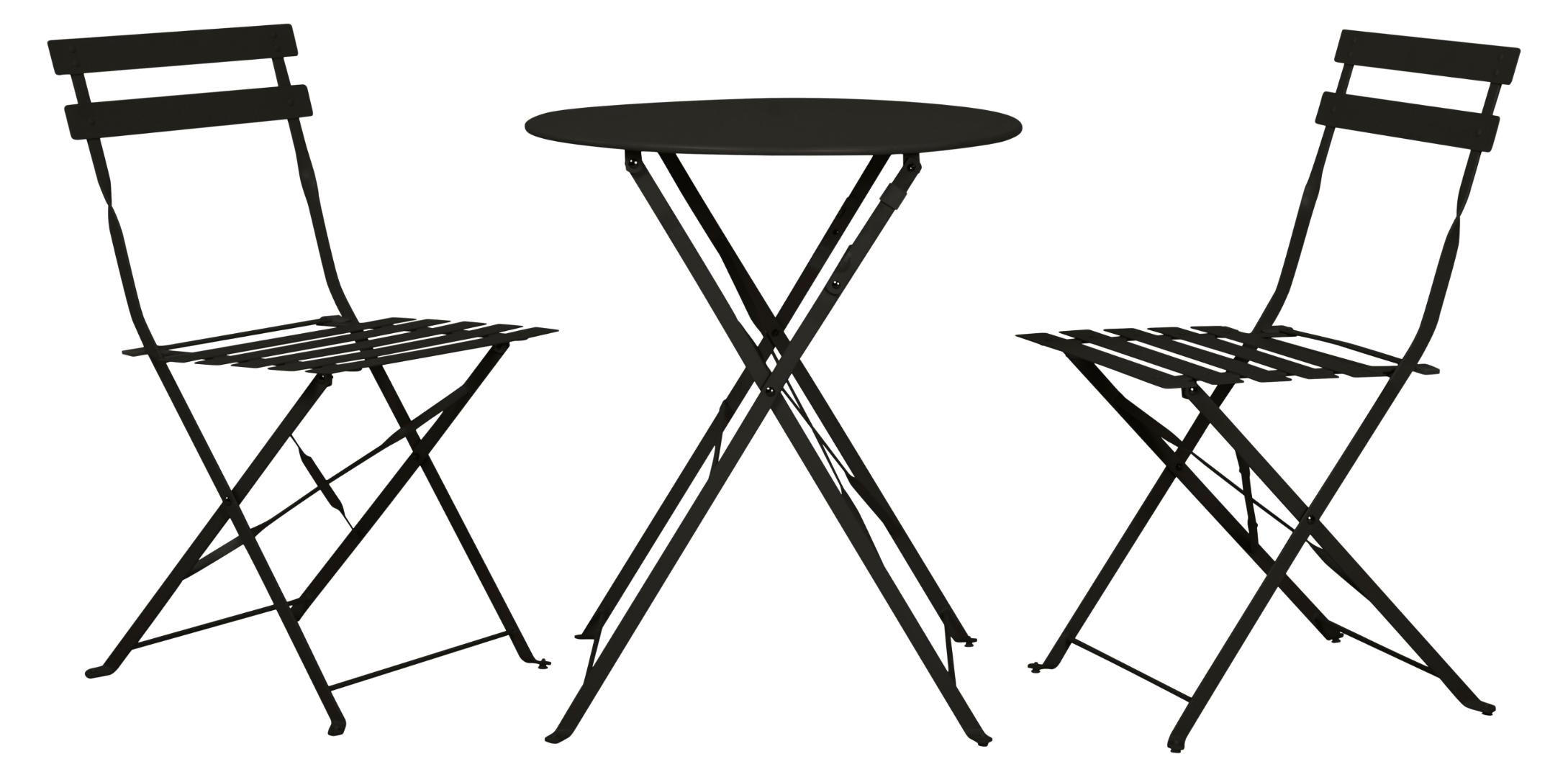 TISCH, Sam, Tisch Schwarz, Stahl, 42 x 46 x 80 cm - Schwarz, Metall - ebuy24