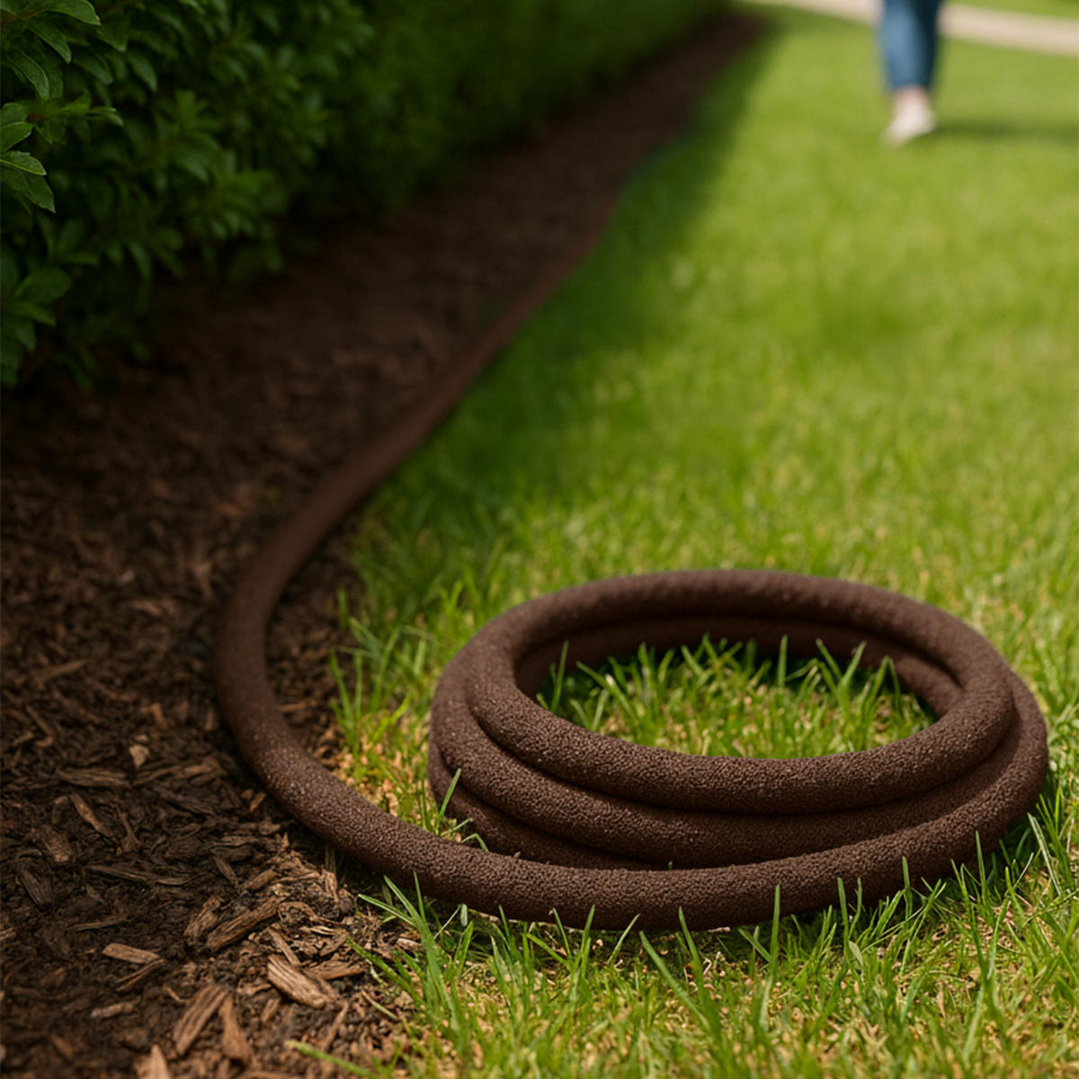 TROPFSCHLAUCH - Braun, Kunststoff/Metall (5000cm) - Relaxdays