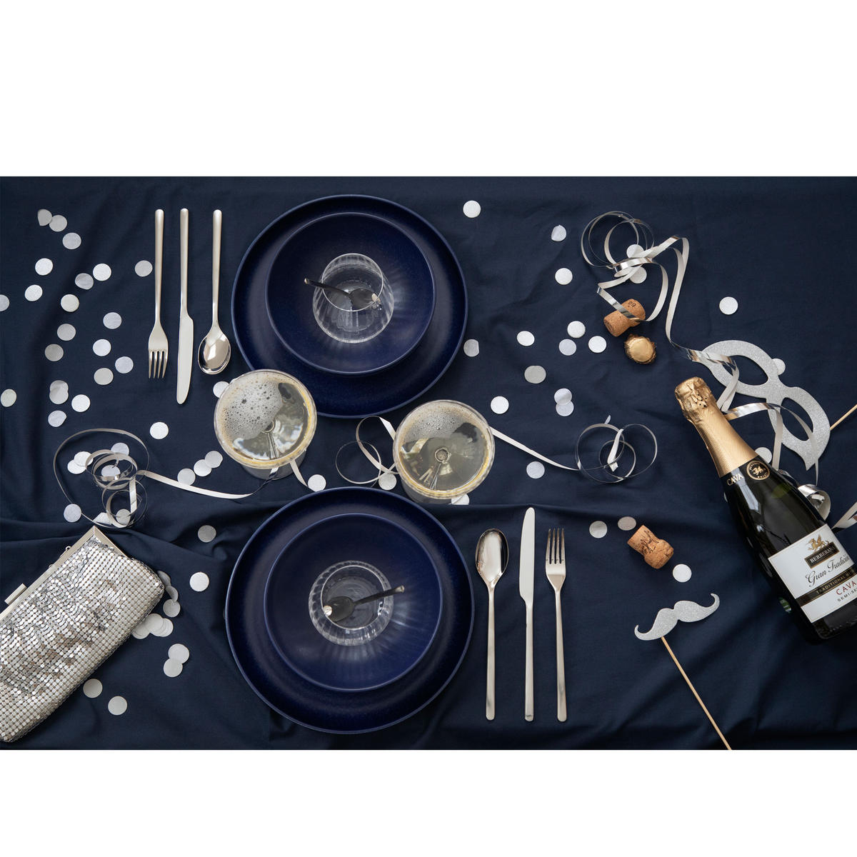 BESTECK-SET Still 16-tlg., 18/8 Edelstahl - Silberfarben, Metall - GENSE