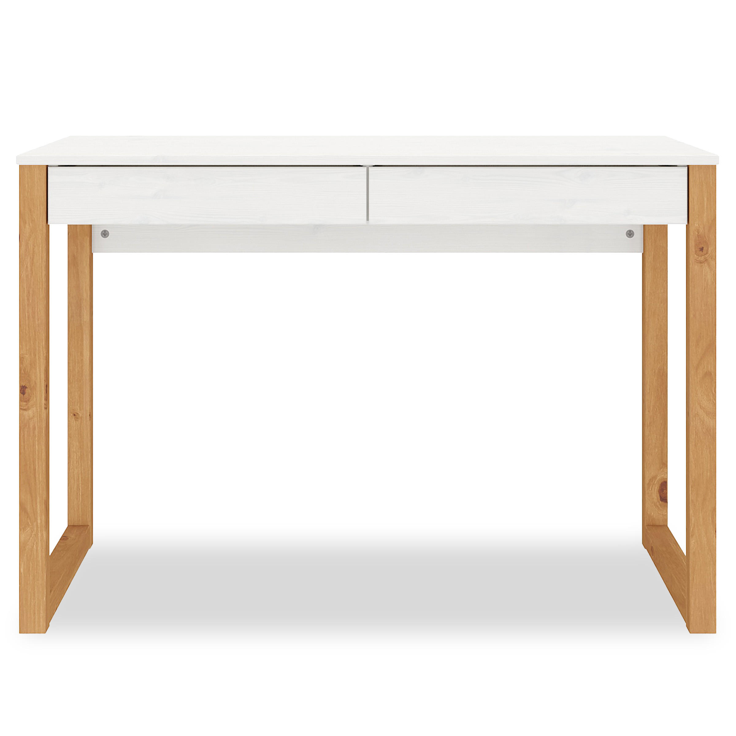 SCHREIBTISCH NOAH - Eichefarben/Weiß, Holz (54/110/75cm) - IDIMEX