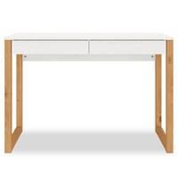 SCHREIBTISCH NOAH - Eichefarben/Weiß, Holz (54/110/75cm) - IDIMEX