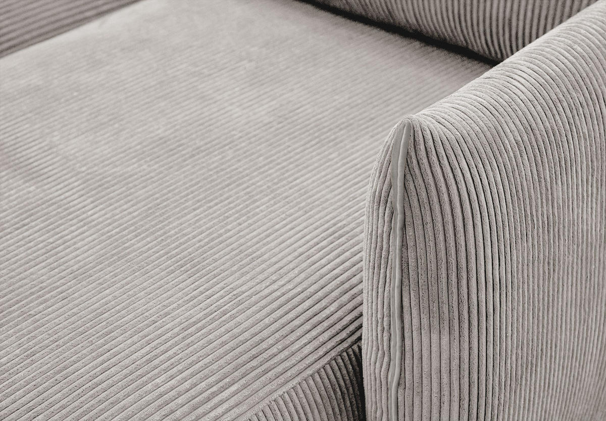 ECKSOFA TAUER 5-Sitzer, weiß - Schwarz/Weiß, Holzwerkstoff/Kunststoff (294/173cm) - Courtois Laville