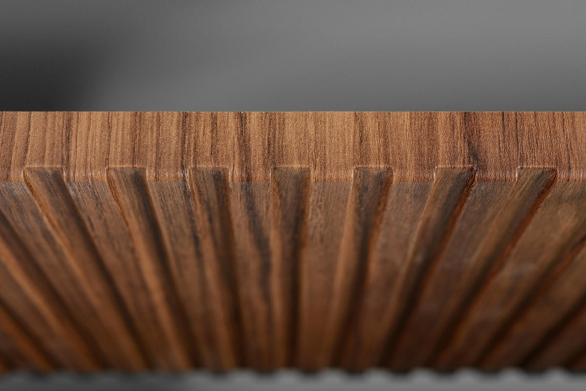 BADEZIMMERSCHRANK, Eiche-Nussbaum, Schwarze Griffe, 41,5 x 100 x 51,7 cm - Dunkelbraun/Schwarz, Holzwerkstoff/Kunststoff (100/51.7/41.5cm) - 3XE LIVING