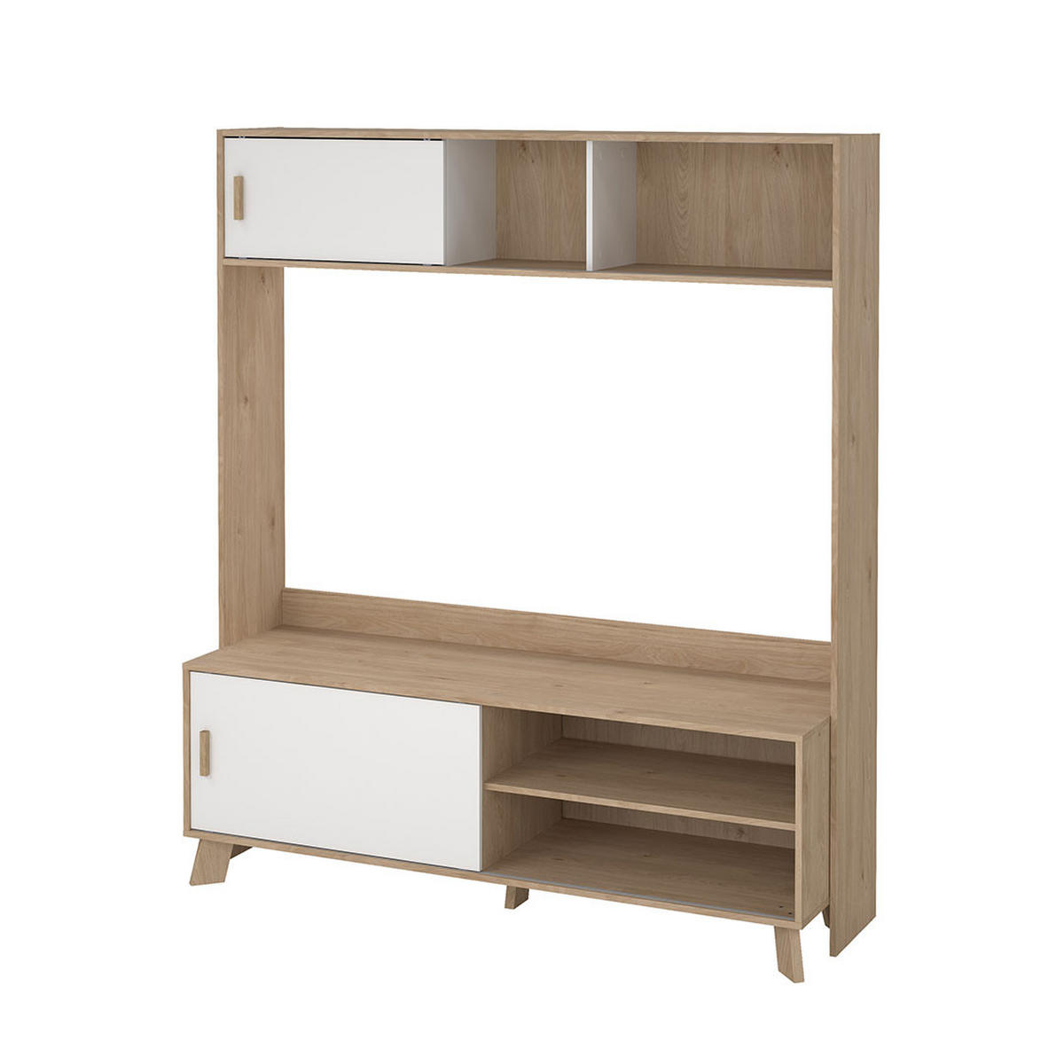REGALSYSTEM, Ikast, Eiche, Holzwerkstoff, 159 x 49 x 181 cm - Eichefarben, Holzwerkstoff (159/181/49cm) - ebuy24