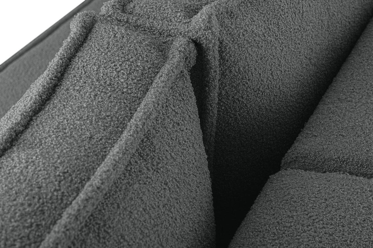 3-SITZER-SOFA NAPI II mit Schlaffunktion, graphit - Graphitfarben, Textil (244/89/101cm) - KONSIMO®