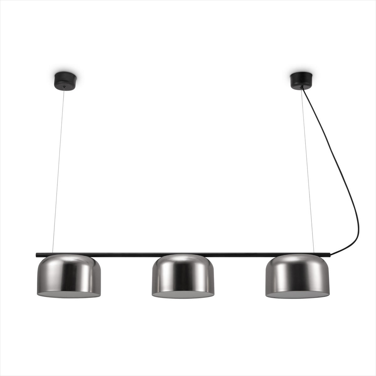 PENDELLEUCHTE Bowl - Schwarz, Metall (121/25/17.9cm) - Paco Home