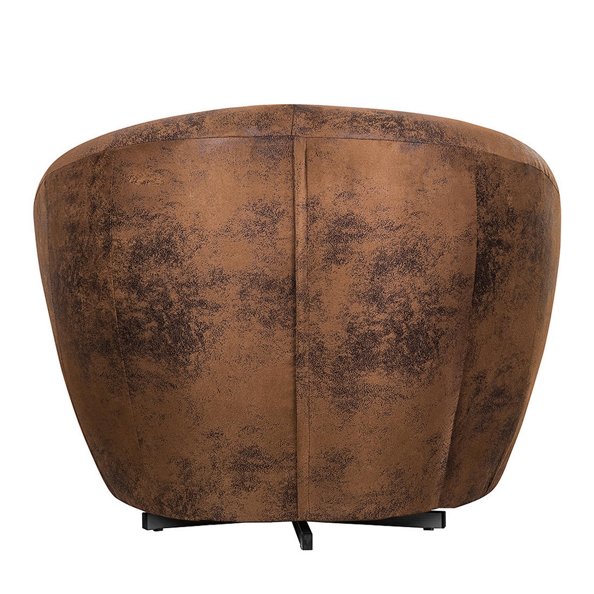 DREHSESSEL - Braun/Grau, Textil (92/75/80cm) - home24