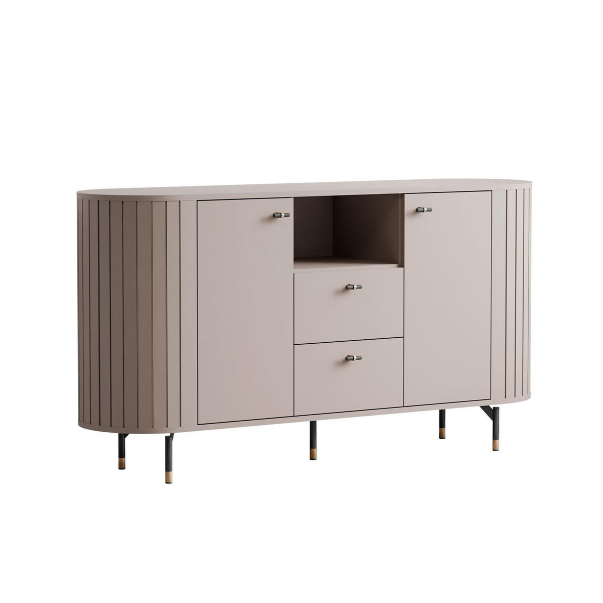 SIDEBOARD ELODIE 150 2T2S Kaschmir - Kaschmir, Holzwerkstoff (150/81/40cm) - Lookway