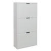 SCHUHSCHRANK Erna 61x25x126 Kreidegrau matt Lack - Hellgrau, Holzwerkstoff (61/126/25cm) - 58aufmkessel