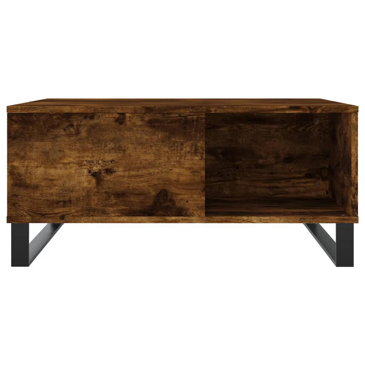 COUCHTISCH Räuchereiche 80x80x36,5 cm Holzwerkstoff - Braun, Holzwerkstoff (80/80/36.5cm) - furnicato