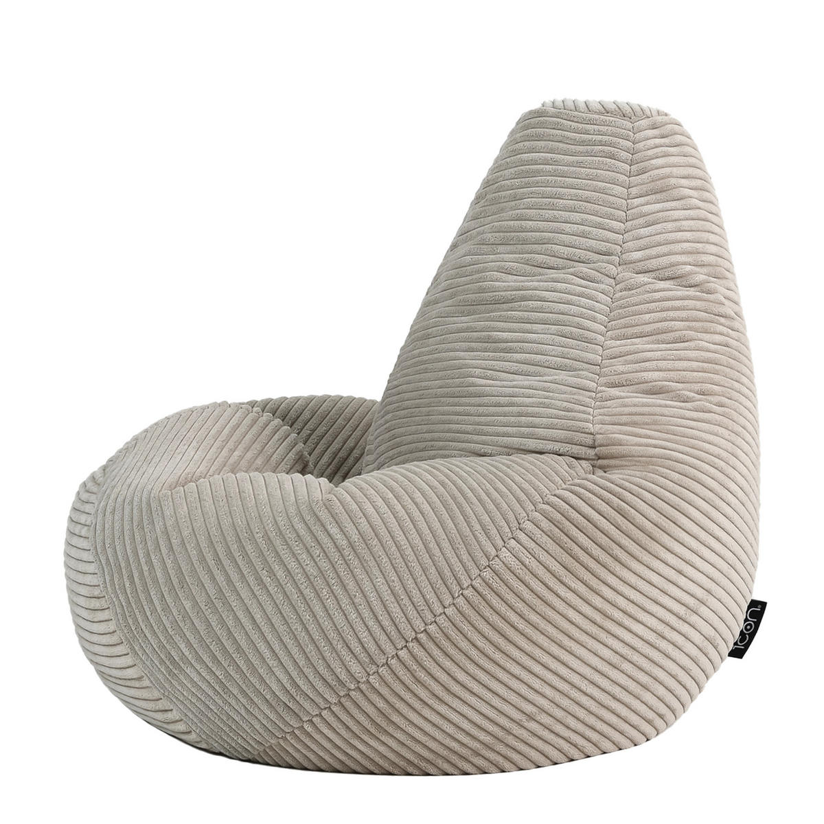 SITZSACK für Kinder Sessel aus Cord 2-tlg. - Beige, Textil (69/59/65cm) - icon