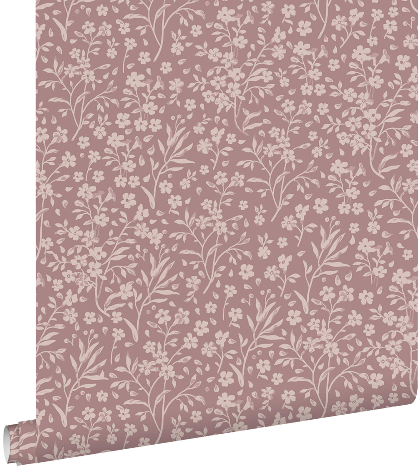 TAPETE Blumen 53 cm x 10.05 m - Lila, Papier (53/0.1cm) - ESTAhome