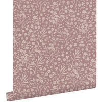 TAPETE Blumen 53 cm x 10.05 m - Lila, Papier (53/0.1cm) - ESTAhome