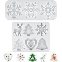SILIKONFORM Weihnachten 2-teiliges Set - Weiß, Kunststoff