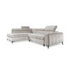 ECKSOFA Schlafsofa Agnesa In Salvador - Creme, Holzwerkstoff/Textil (275/200cm) - Fun Möbel