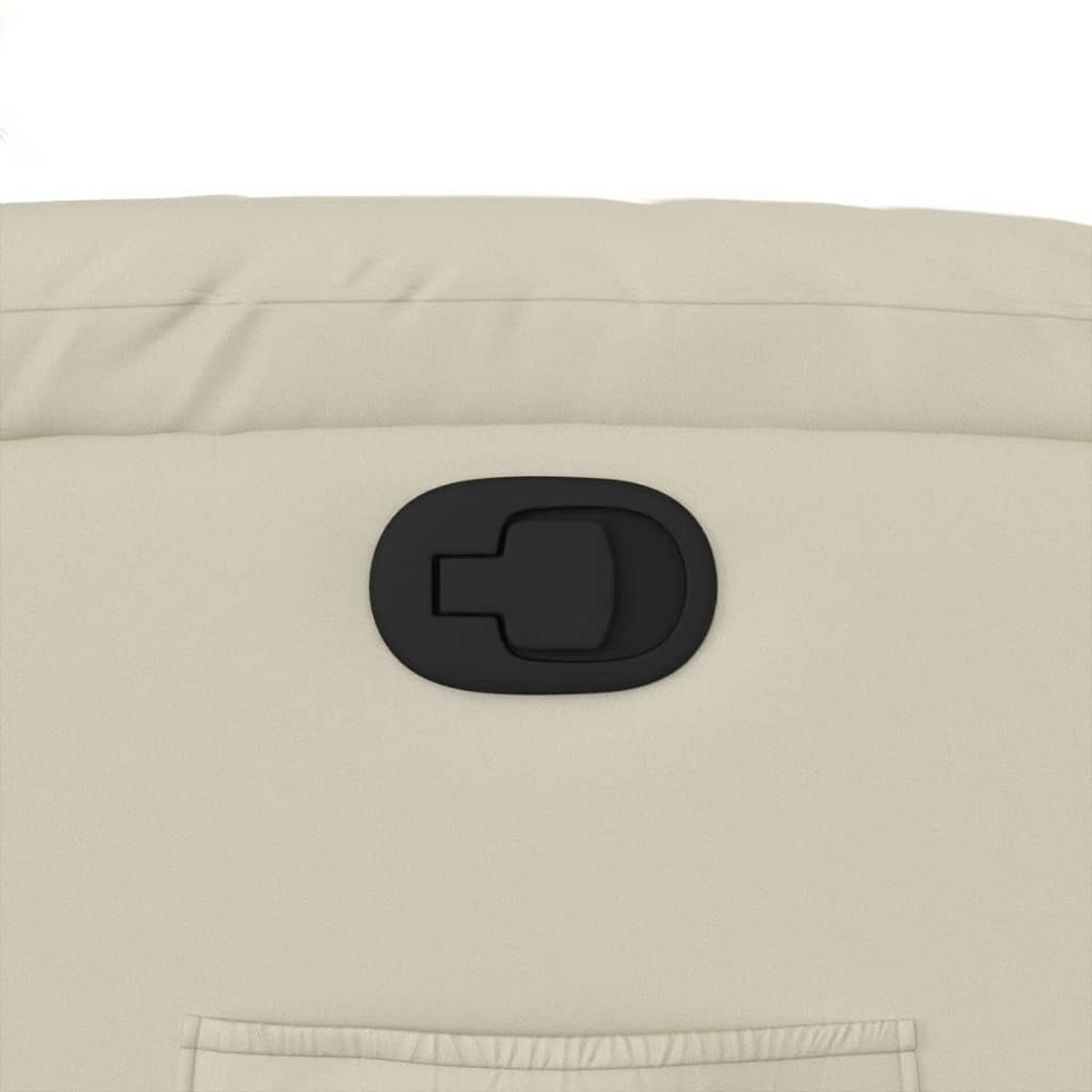 RELAXSESSEL Creme Kunstleder - Creme, Leder (99/99/75cm) - vidaXL