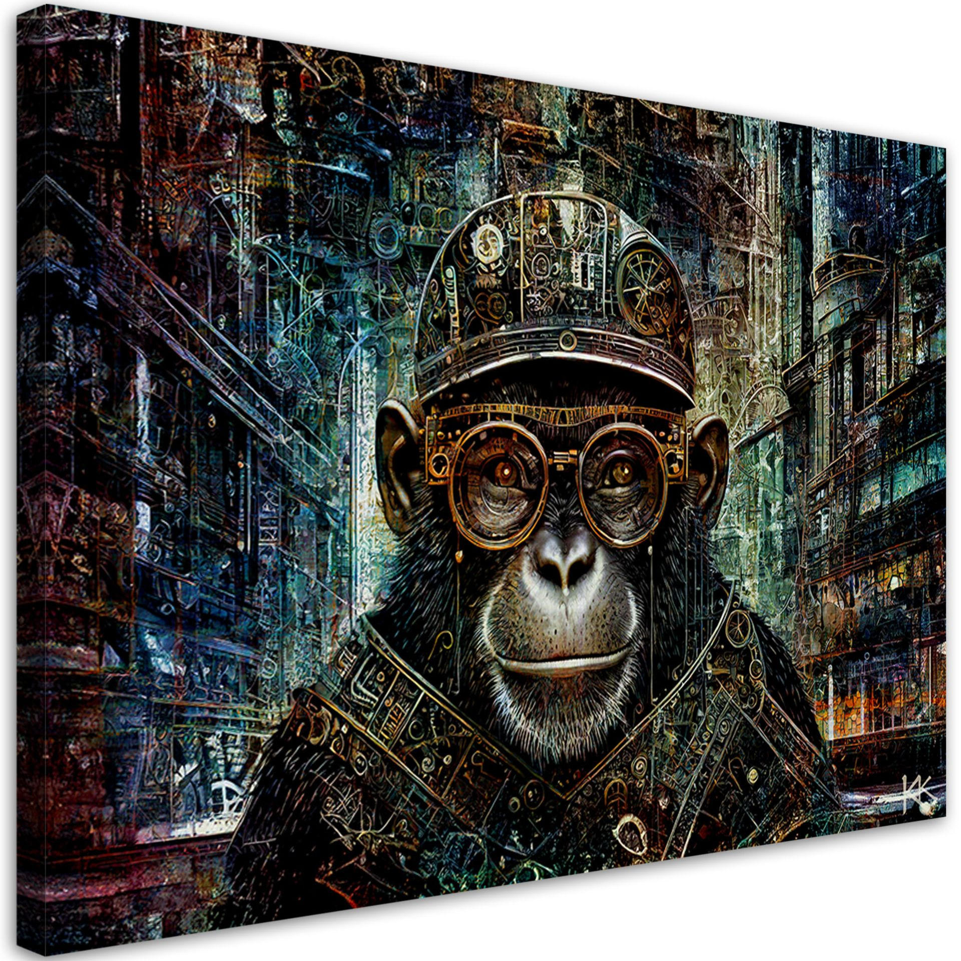 KUNSTDRUCK Grau 60/40 cm - Grau, Textil (60/40cm) - KUNSTLOFT