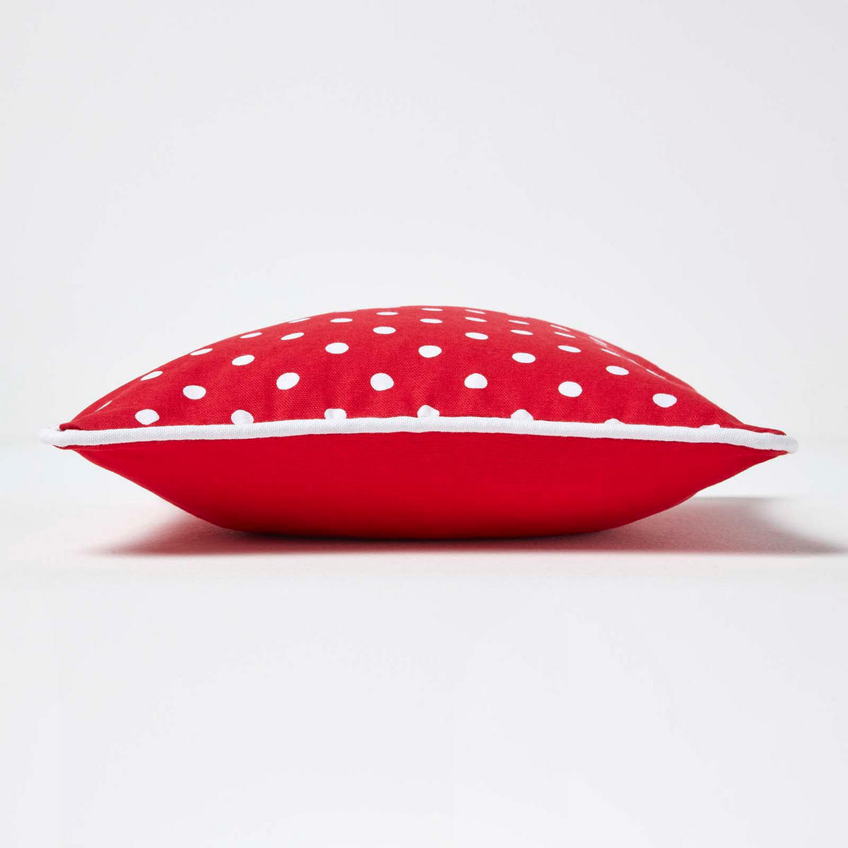 KISSENHÜLLE Polka Dots 30/30 cm, 100% Baumwolle - Rot, Textil (30/30cm) - Homescapes