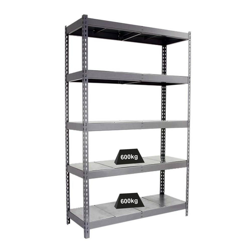 SCHWERLASTREGAL METAL BEAST FIVE | HxBxT 200x150x60cm | Fachlast 600kg | Grau - Grau, Metall (150/200/60cm) - PROREGAL
