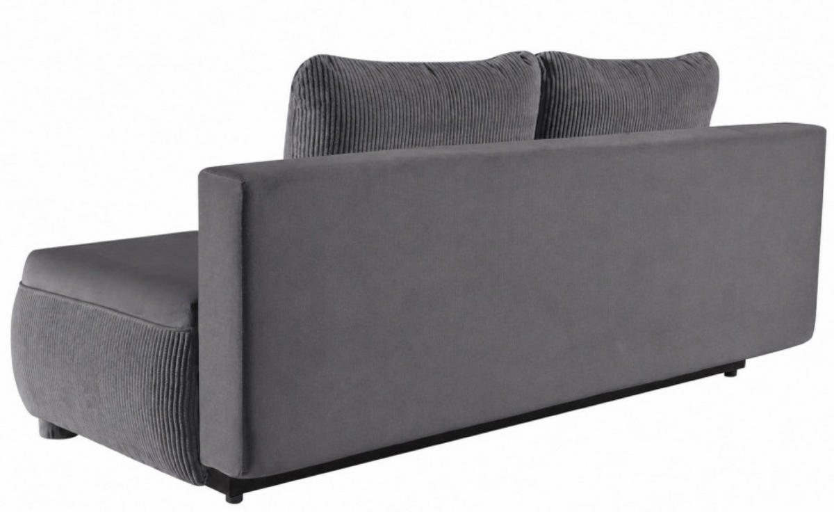 SOFA Grau Adi - Grau, Holzwerkstoff (211/88/211cm) - Sepro Meble