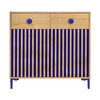 KOMMODE mit 2 Türen und 2 Schubladen ALISE Kids - Blau/Eiche Artisan, Holzwerkstoff (90/85/45cm) - RNT By Really Nice Things