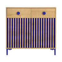 KOMMODE mit 2 Türen und 2 Schubladen ALISE Kids - Blau/Eiche Artisan, Holzwerkstoff (90/85/45cm) - RNT By Really Nice Things