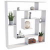 BÜCHEREGAL LEON Weiß 125/21/129 cm - Weiß, Holzwerkstoff (125/129/21cm) - Matkam Möbel