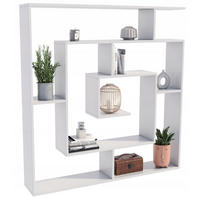 BÜCHEREGAL LEON Weiß 125/21/129 cm - Weiß, Holzwerkstoff (125/129/21cm) - Matkam Möbel