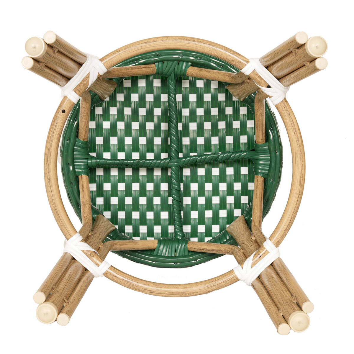 BARHOCKER, Grün - Grün, Metall (43/46/43cm) - Oviala