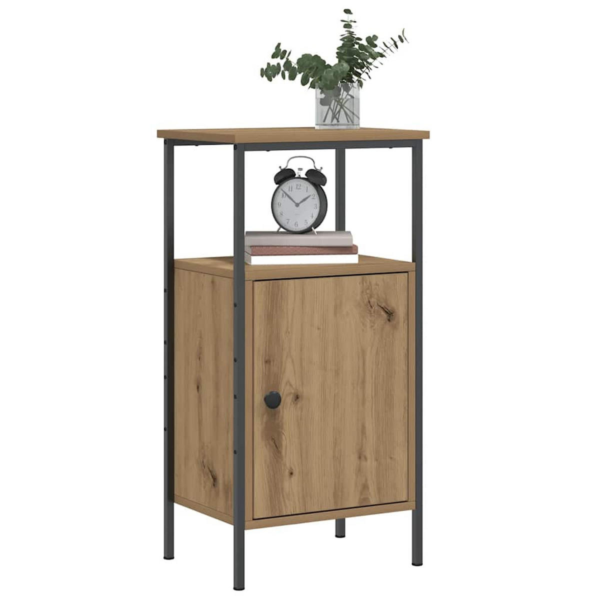 NACHTTISCH Artisan-Eiche 41/31/80 Cm Holzwerkstoff - Braun, Holzwerkstoff (31/80/41cm) - vidaXL