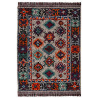 HOCHFLORTEPPICH mit Fransen TAFRAUT, im Berber-Stil, Bunt, 200 x 300 cm - Multicolor, Textil (300/200cm) - KADIMA DESIGN