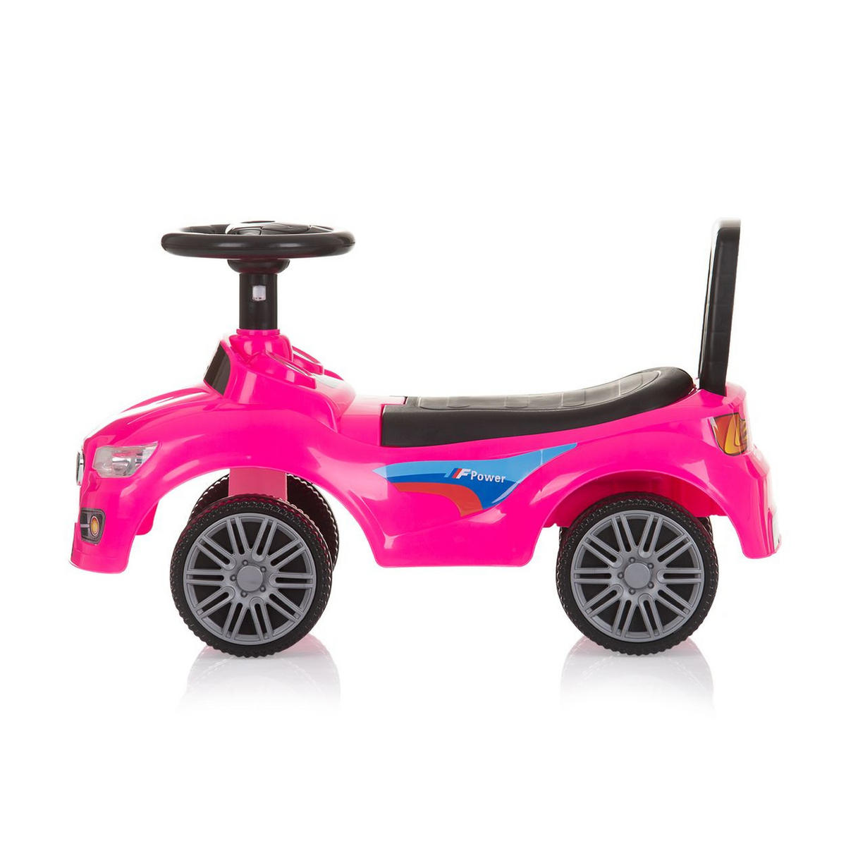 RUTSCHAUTO Sprinter pink Staufach unter Sitz, Musik, Hupe, Rückenlehne, Kunststoffreifen - Pink, Kunststoff (56/27/35cm) - Chipolino
