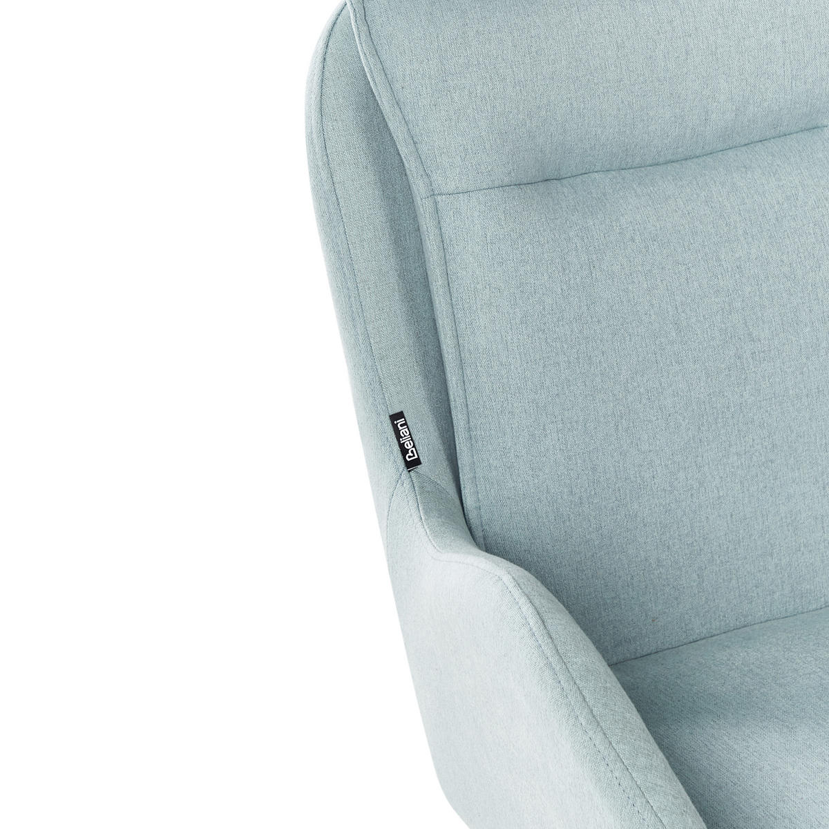 ESSZIMMERSTUHL 2er-Set Mintgrün Avelar - Schwarz/Mintgrün, Textil (62/92/63cm) - Beliani