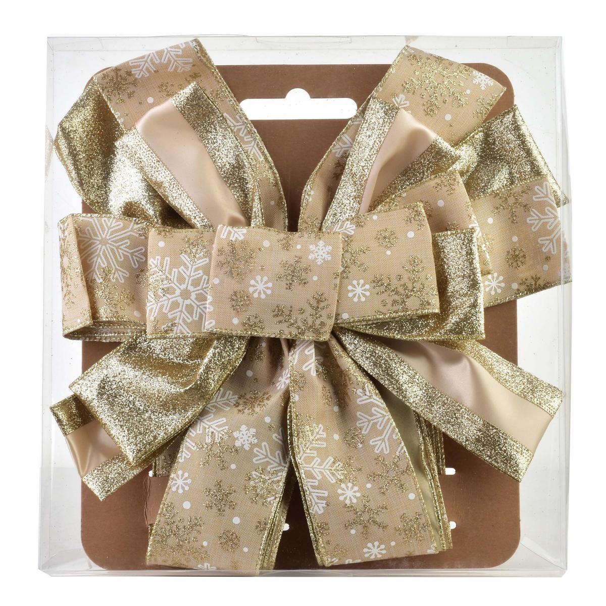 SCHLEIFE Santa Lila Beige 32x32x130 cm Kunststoff - Beige, Kunststoff (32/130/32cm) - Mondex