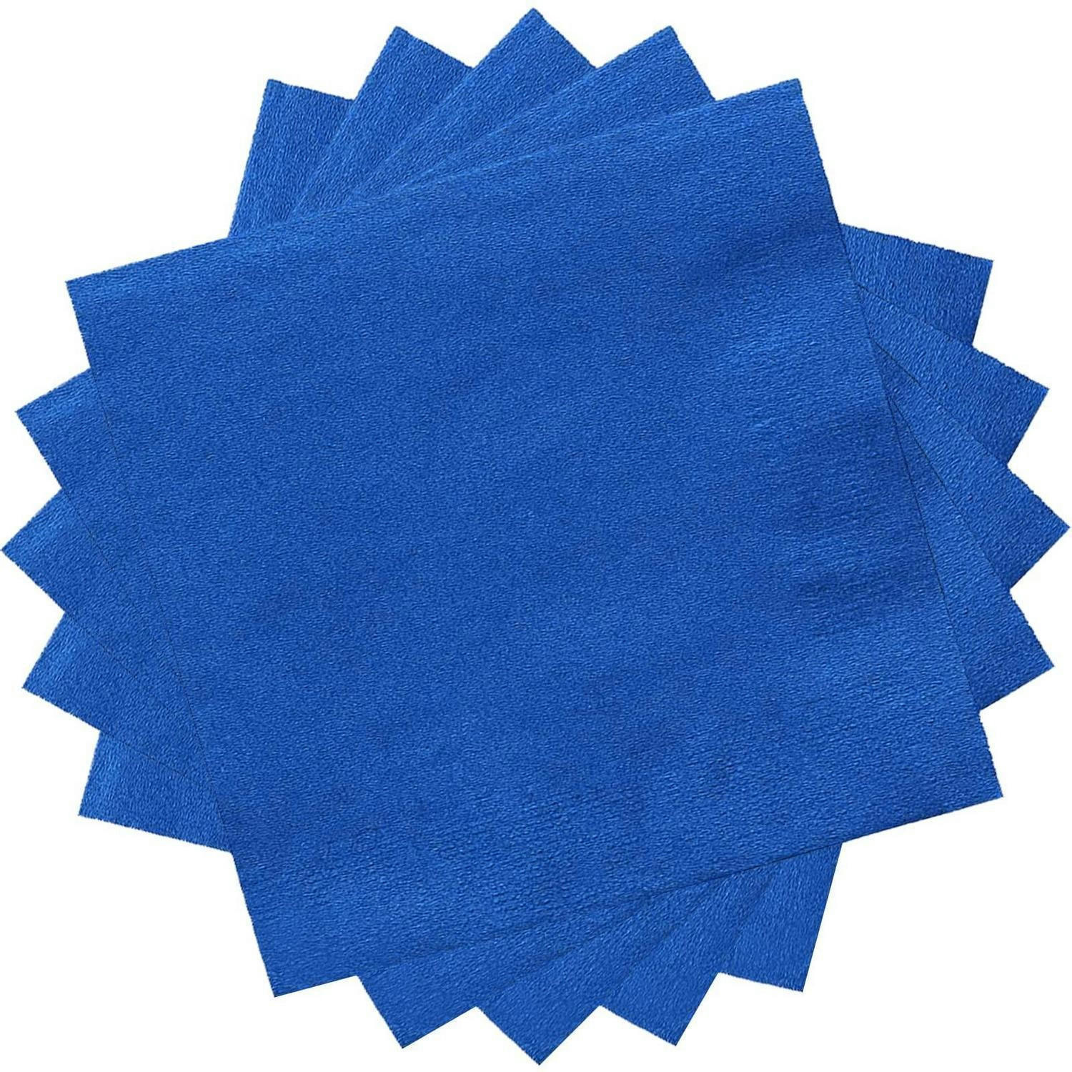SERVIETTEN 20 Stück Königsblau 33x33 cm - Blau, Papier (16.5/16.5cm)