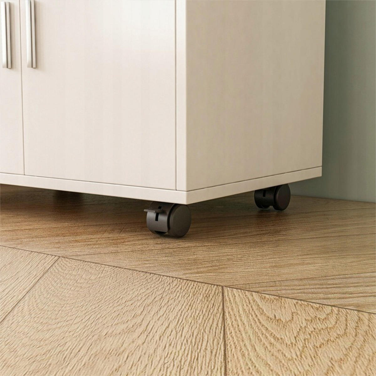 SERVIERWAGEN, weiß 59/40/92 cm - Weiß, Holzwerkstoff (59/92/40cm)