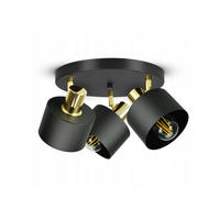 DECKENLEUCHTE BLACKSPOT - Goldfarben/Schwarz, Metall (30/30/20cm) - kiki design