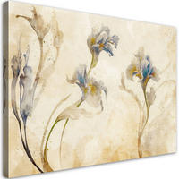 WANDBILD schwertlilien aquarell - Beige, Textil (60/40cm) - Feeby